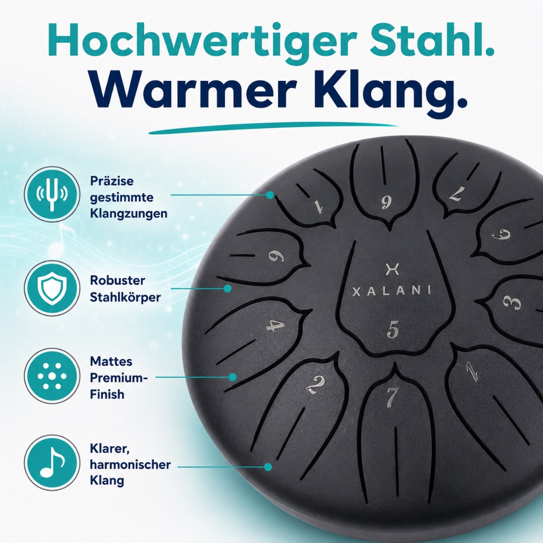 XALANI Zungentrommel Pure Harmony (6 Zoll, 11 Töne, C-Dur)