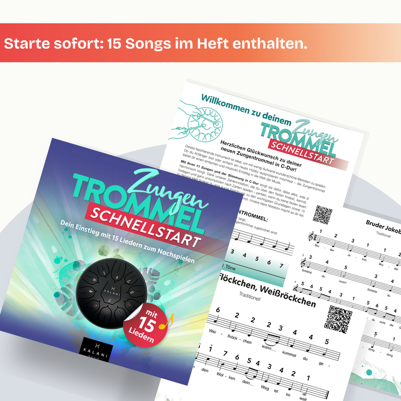 XALANI Zungentrommel Pure Harmony (6 Zoll, 11 Töne, C-Dur)