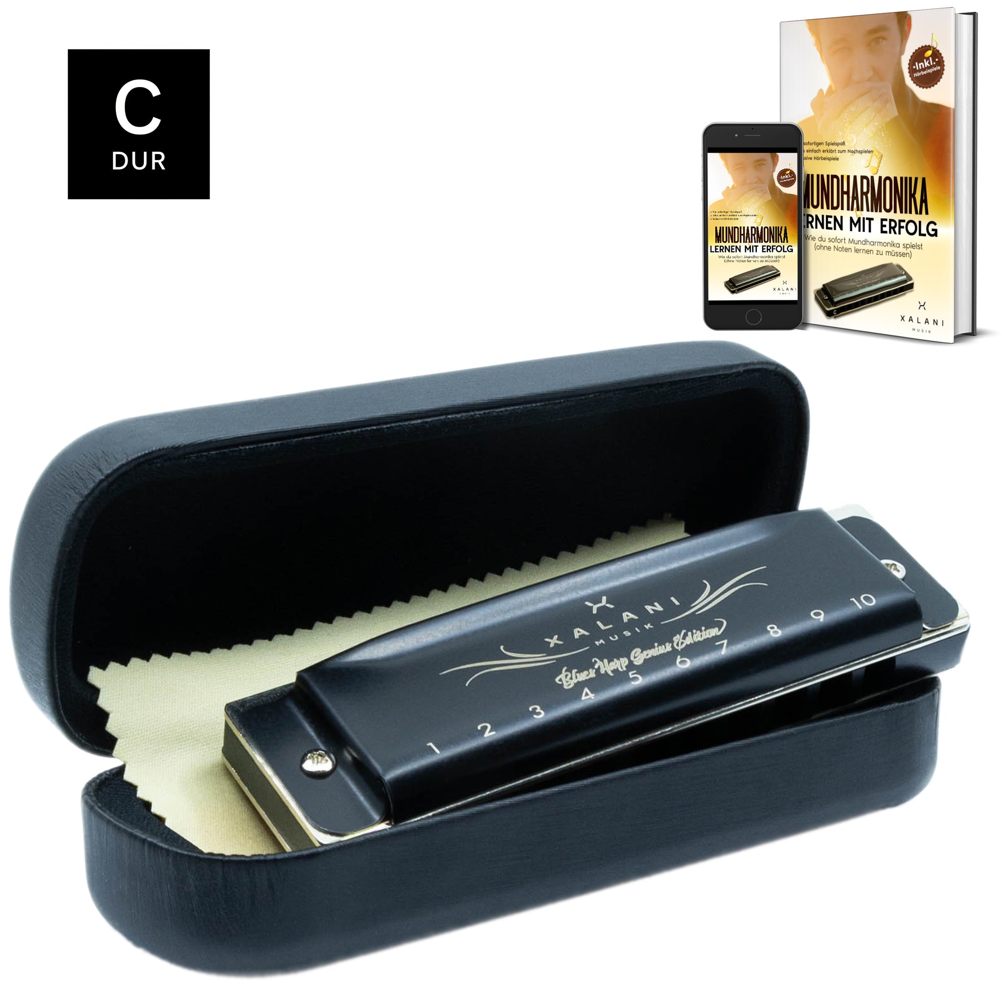 XALANI Mundharmonika Genius Edition – Profi-Klang & Gratis E-Book (C-Dur)