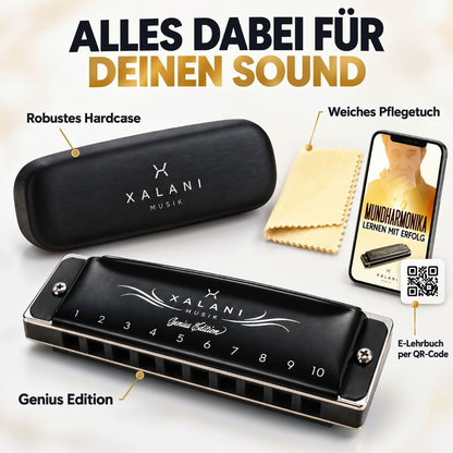 XALANI Mundharmonika Genius Edition – Profi-Klang & Gratis E-Book (C-Dur)