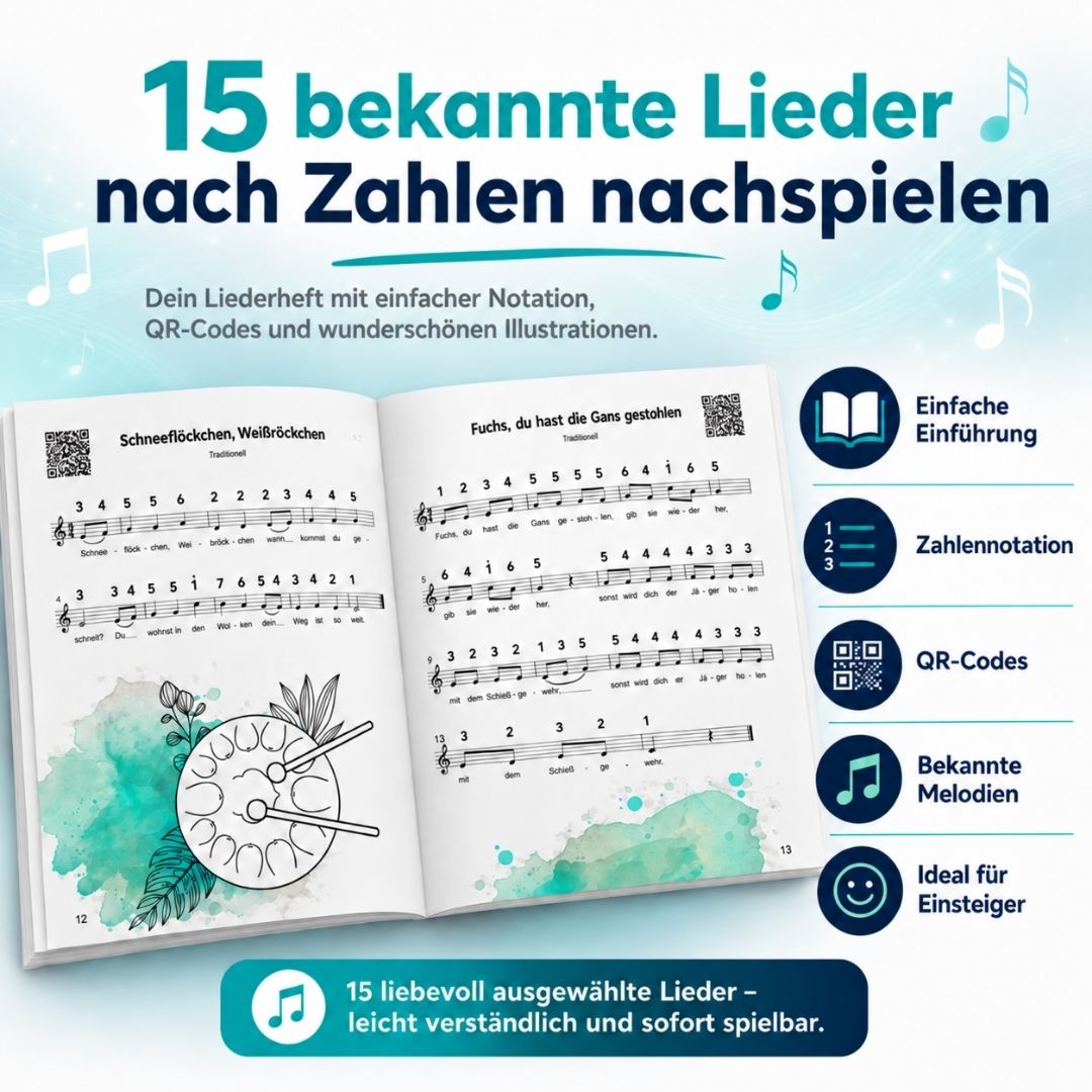 XALANI Zungentrommel Pure Harmony (6 Zoll, 11 Töne, C-Dur)