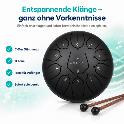 XALANI Zungentrommel Pure Harmony (6 Zoll, 11 Töne, C-Dur)