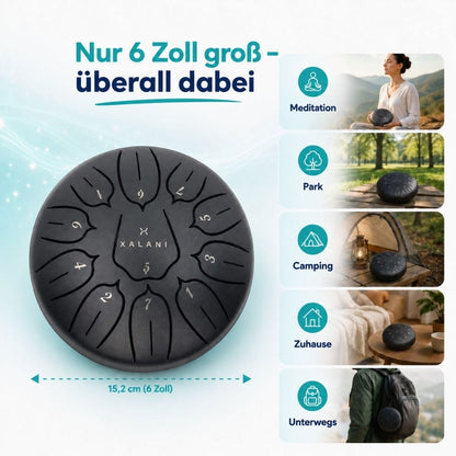 XALANI Zungentrommel Pure Harmony (6 Zoll, 11 Töne, C-Dur)