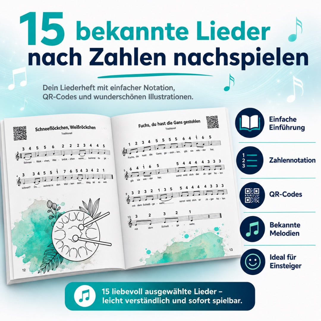 XALANI Zungentrommel Pure Harmony (6 Zoll, 11 Töne, C-Dur)