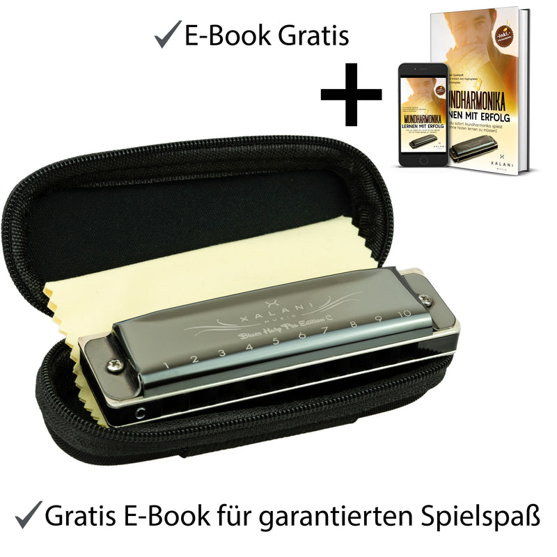 XALANI Mundharmonika inklusive E-Lehrbuch