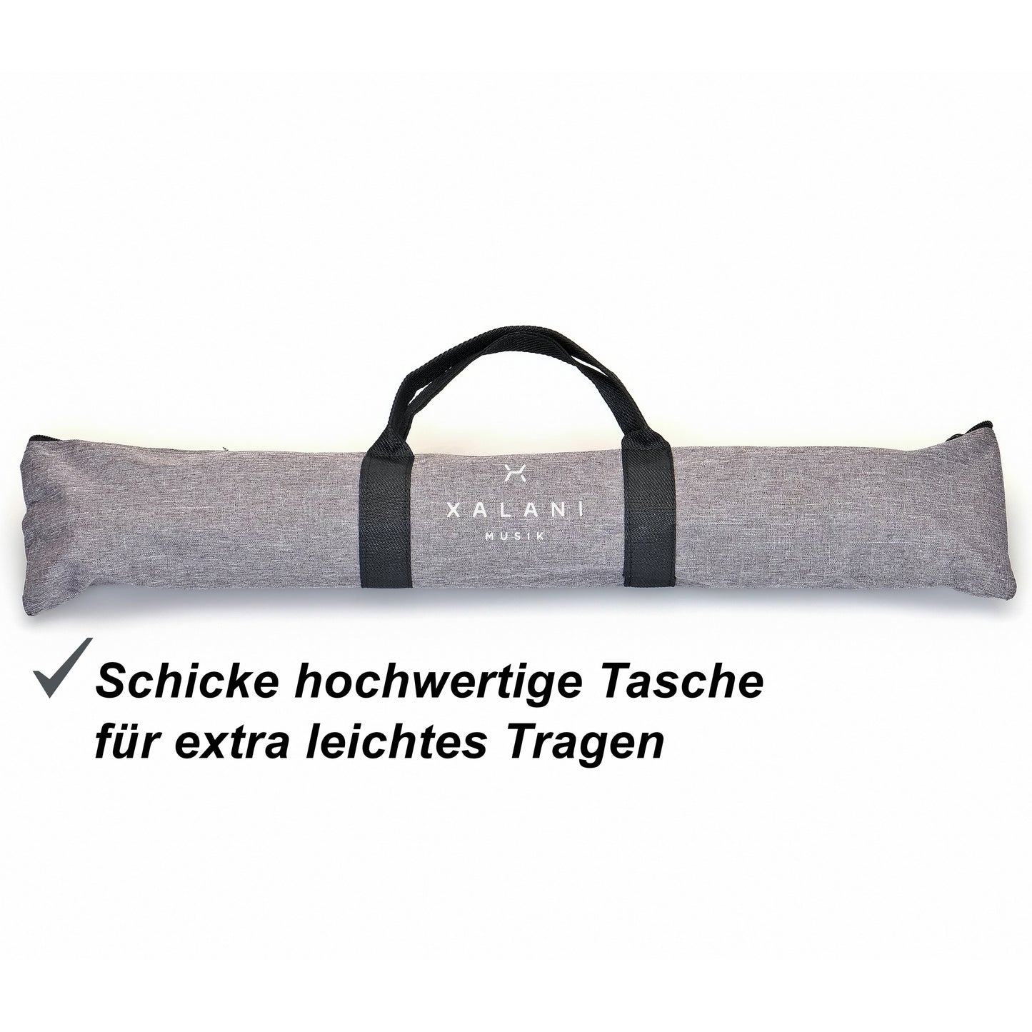 XALANI Notenständer klappbar mit hochwertiger Tasche ausziehbar bis 140cm