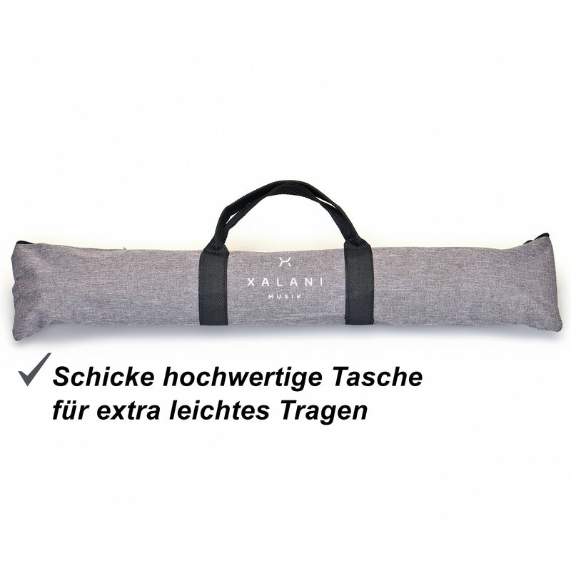 XALANI Notenständer klappbar mit hochwertiger Tasche ausziehbar bis 140cm