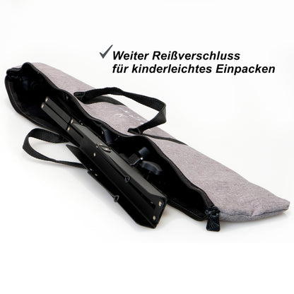 XALANI Notenständer klappbar mit hochwertiger Tasche ausziehbar bis 140cm